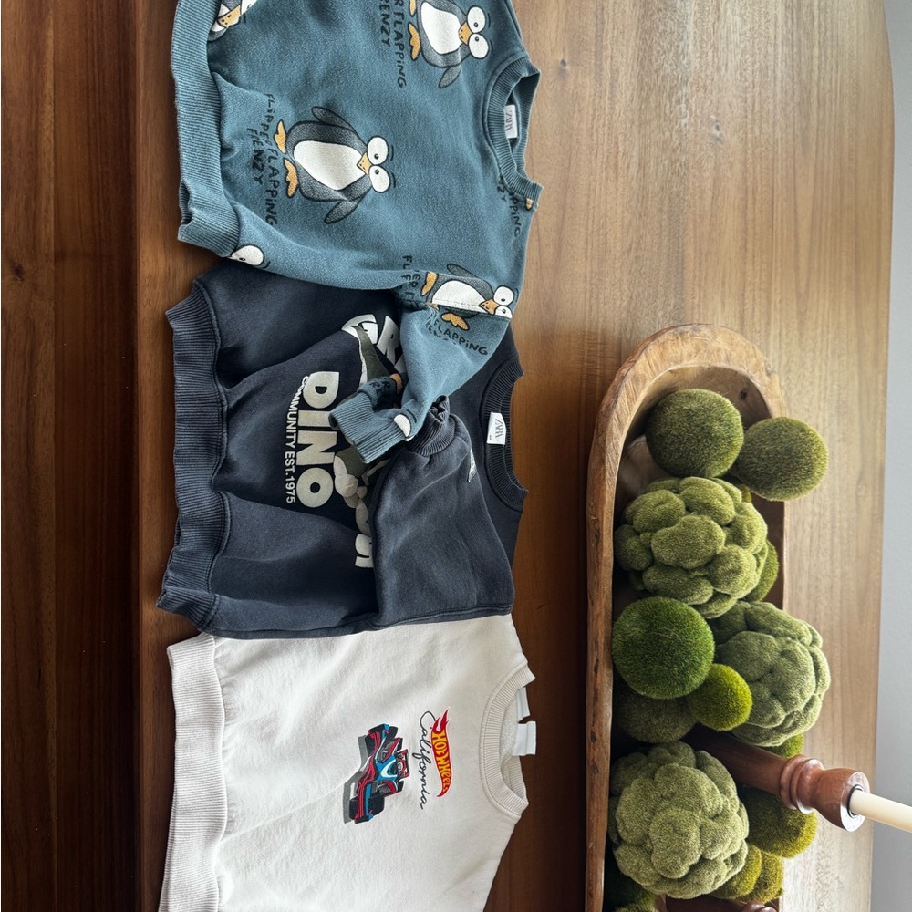 Zara Kids Sweaters - Blue, Black, White